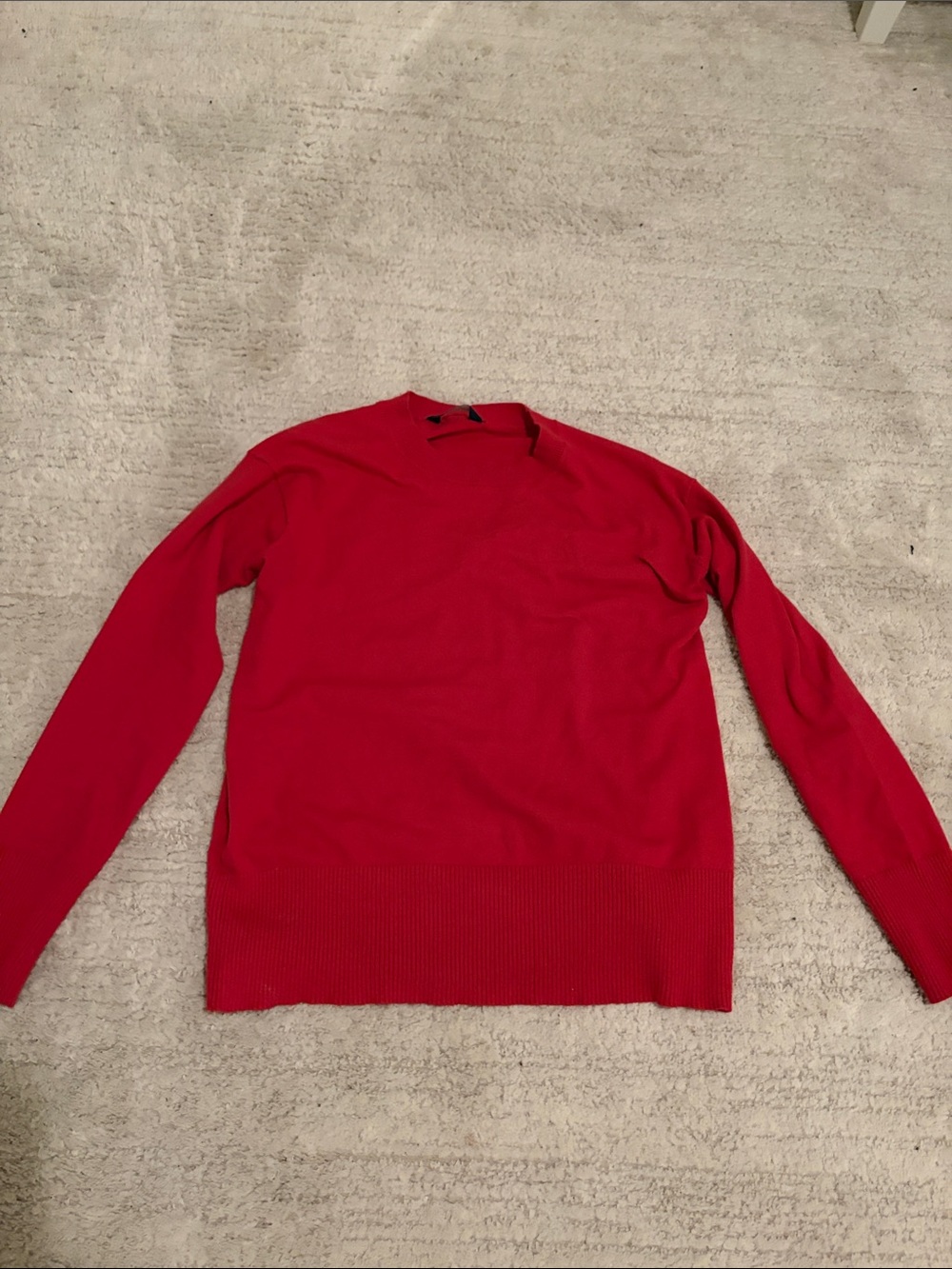 Denver hayes red knit long sleeve size XS